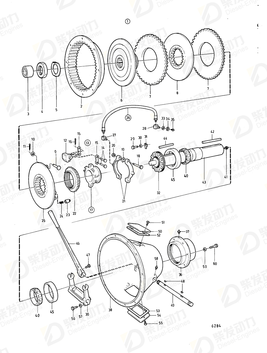 VOLVO Roller bearing 821006 Drawing